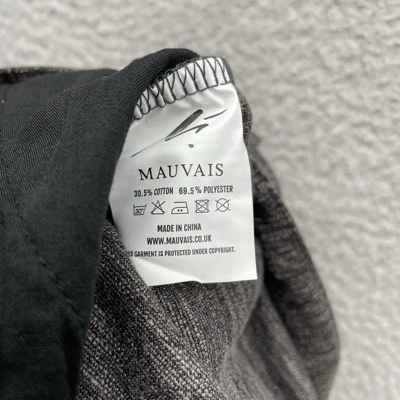 Mauvais Pants Mens 40x30 Heather Gray Drawstring Trousers Resort Woven Tapered - Picture 9 of 10